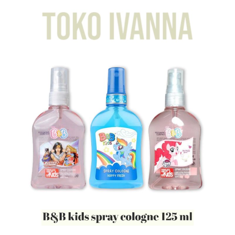 Jual B&B Kids Spray Cologne All Variant 125 Ml Indonesia|Shopee Indonesia