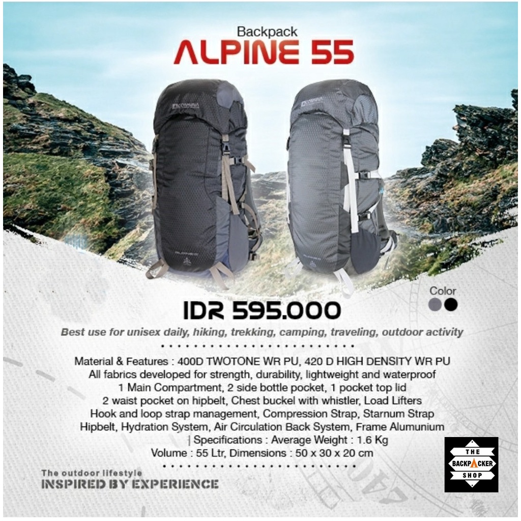 Consina Carrier Alpine 55L Tas gunung Consina original