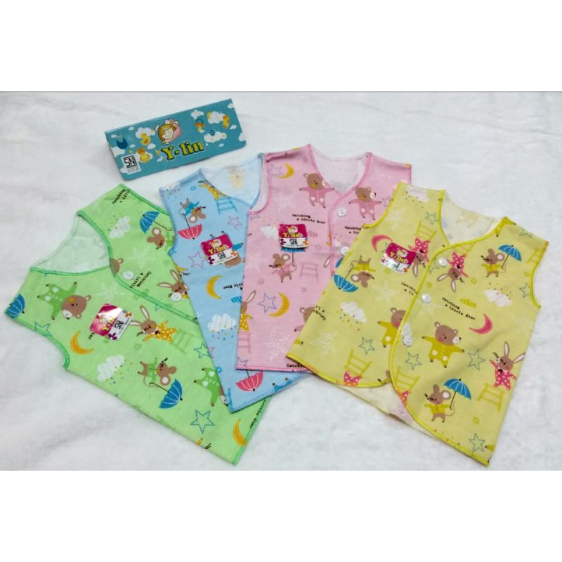 baju bayi Y-lin buntung print