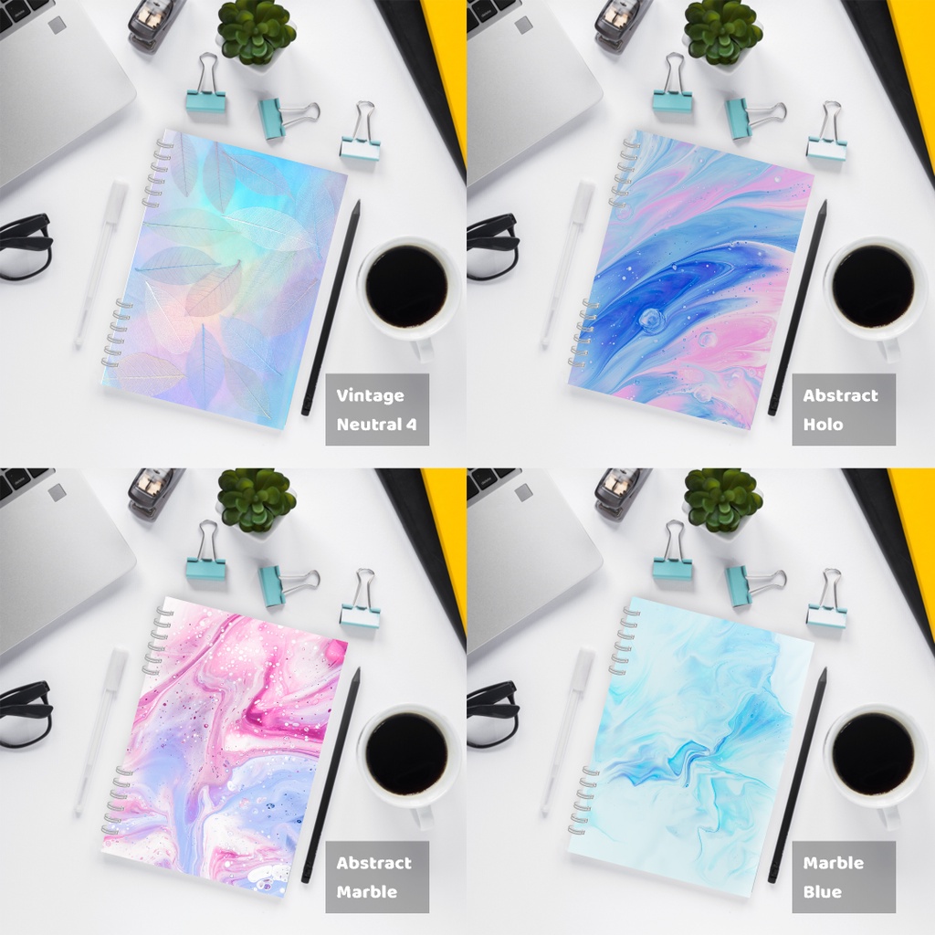 

[cruell] Notebook A5 Motif Abstrak Hologram seri 1 isi 40 lembar