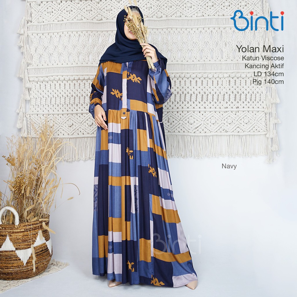 Yolan Baju Gamis Wanita Jumbo Terbaru Ld 130 Busui Mewah