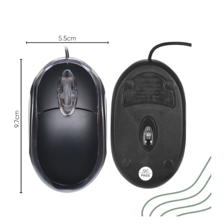 Optical Mouse Unitech M10 Black  Plus LED 800DPI