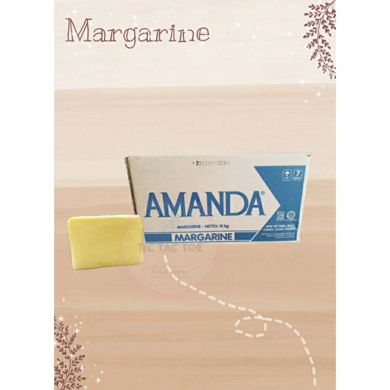 Amanda margarine repack 500gr, amanda, margarine, amanda margarin, mentega amanda