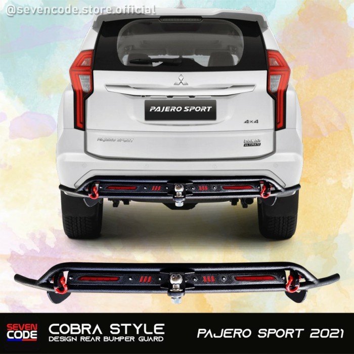 Rear Bumper Guard Towing Belakang Pajero Sport 2021 Cobra SEVENCODE
