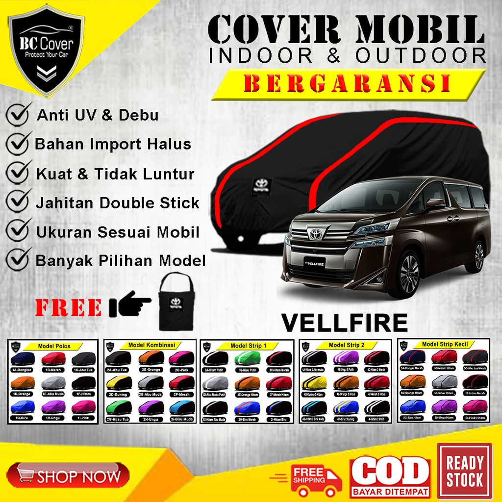 Body Cover Mobil Vellfire / Sarung Mobil Toyota Vellfire Selimut Mantel Pelindung Jas Mantol Kerudung Tutup Mobil Velfire Outdoor