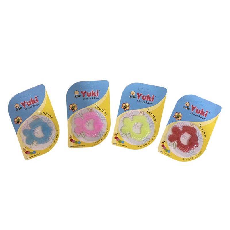 YUKI Gigitan Bayi Silicone / Silicone Teether / Mainan Gigitan Bayi - Berbagai Bentuk ( BPA Free )