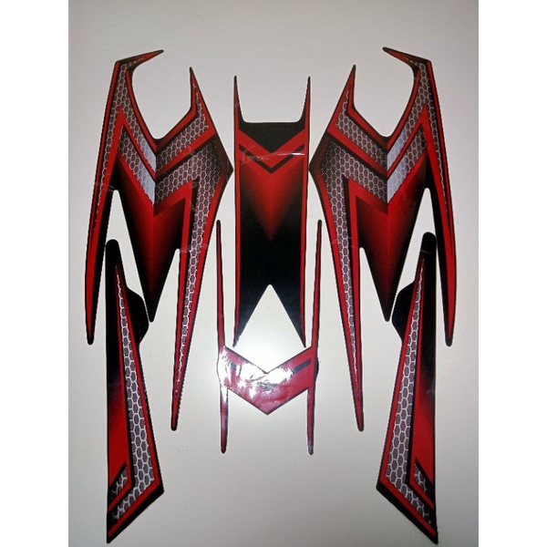 striping RX king 2004 SE hitam merah, striping yamaha rx king 04 SE merah