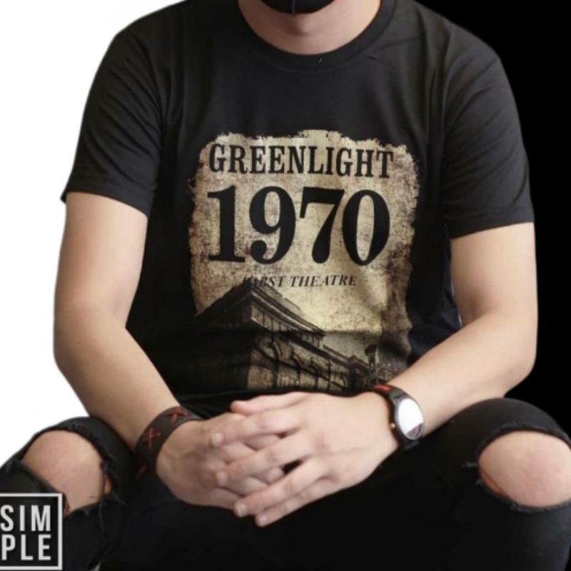 BAJU KAOS TSHIRT DISTRO GREENLIGHT ORIGINAL PRIA COWOK LAKI LAKI DEWASA PREMIUM BRANDED BANDUNG TERB