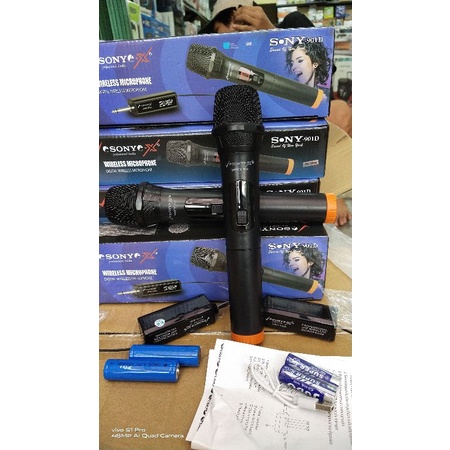 paket mic tanpa kabel 901D doubel wireless isi 2pcs mqntap