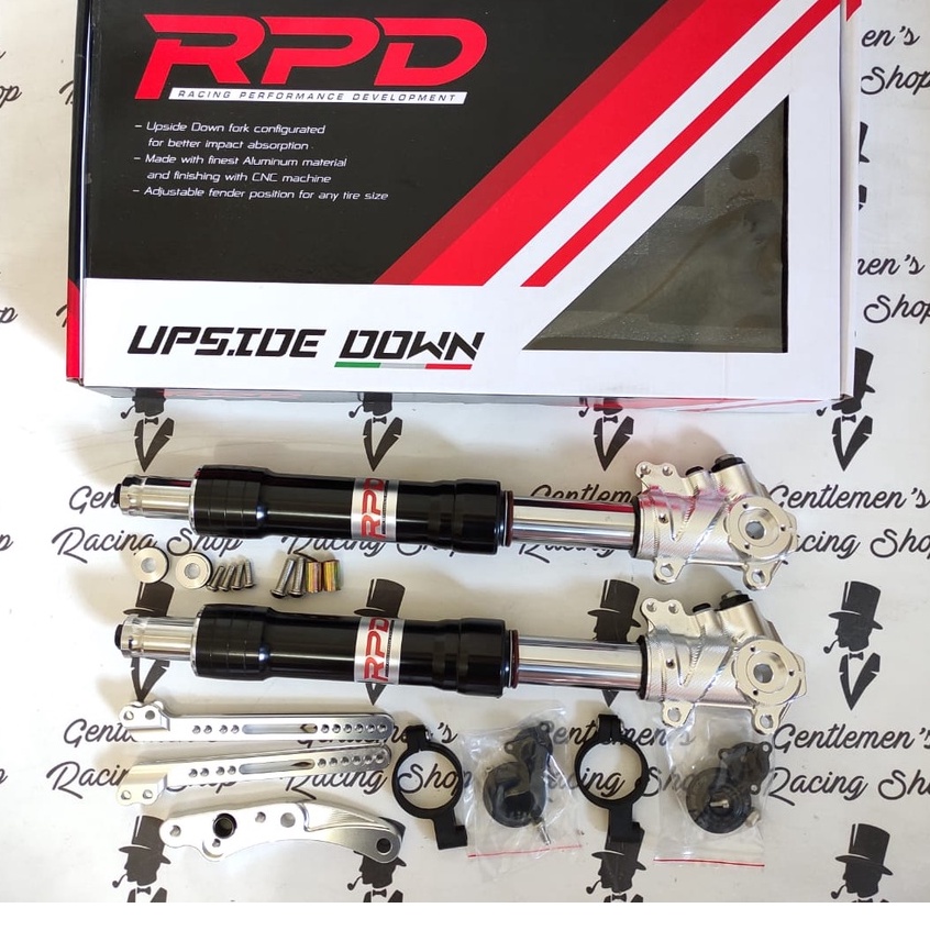 Shock Depan NMAX Upside Down RPD BLACK / HITAM Front Shockbreaker