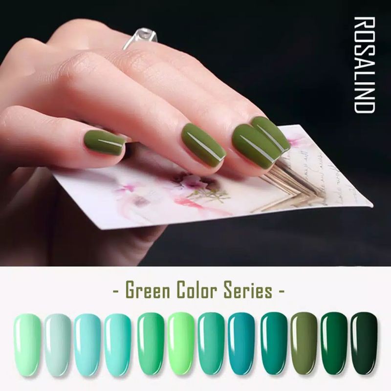 ROSALIND GREEN COLOR SERIES Gel Nail Polish UV LED / Kutek / Cat Kuku Bagus