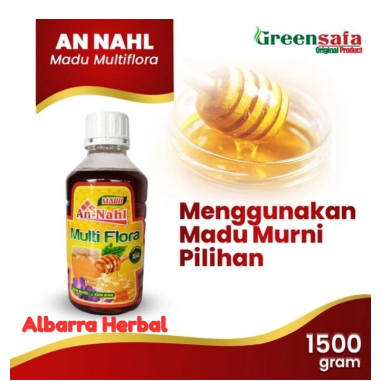 

Madu Murni Multiflora An Nahl 1500 gram 1,5 Kg Original