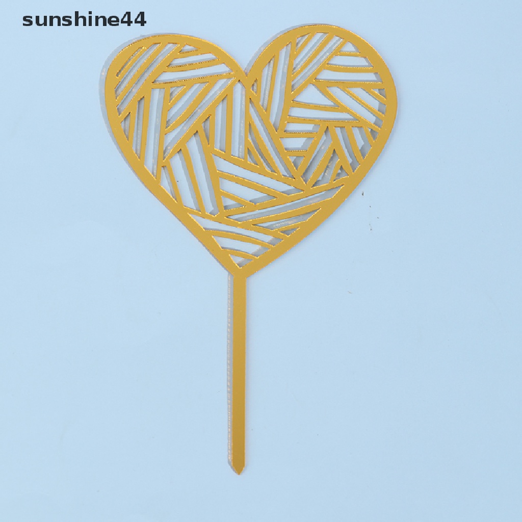 Sunshine Topper Kue Ulang Tahun Tulisan Happy Birthday Bahan Akrilik