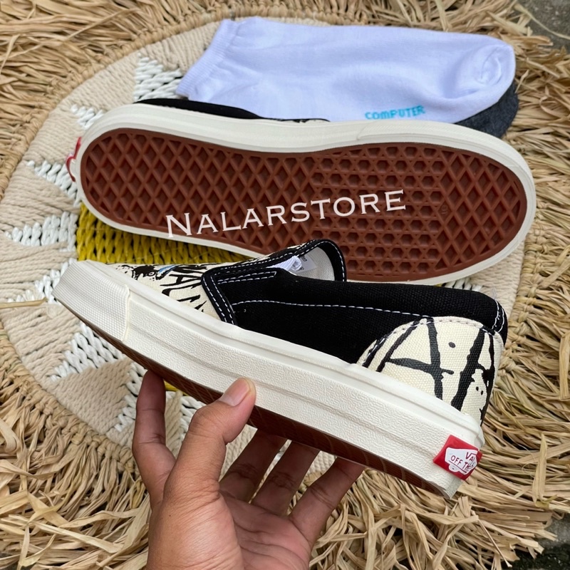 Sepatu Vans Slip On Fish Tuna Unisex Kualitas Premium BNIB