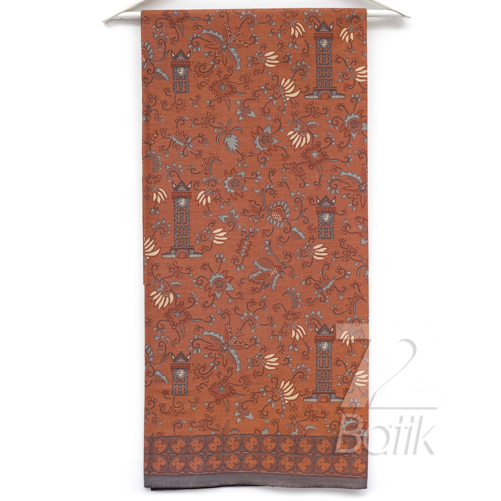 KAIN BATIK PREMIUM Bahan Katun Motif Jam Gadang Warna Hitam Coklat Cream Abu Grey Gray 721752 Cap 72 Jarik Jarit Samping Kebat Panjang Batik Katun Modern Premium Bahan Seragam Batik Pernikahan Kantor Keluarga Murah Kamen Jadi Batik Bali Lembaran