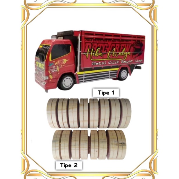 miniatur ban (truk oleng)diameter 7cm