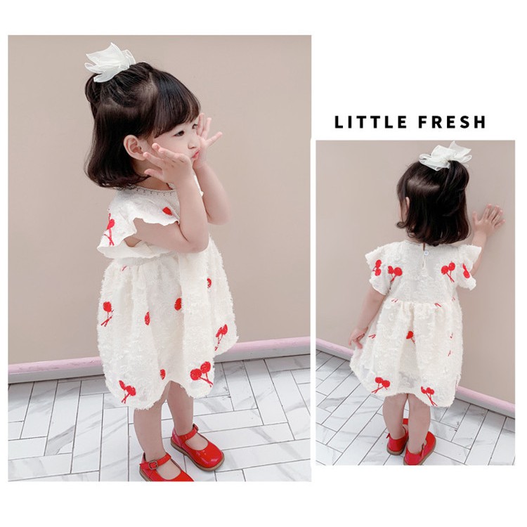 Jual Dress Anak Cewek Putih Korea Style Cantik Import Ws93 Indonesia Shopee Indonesia