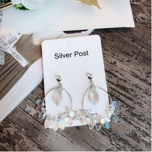 Anting Korea Fashion Import Bunga Kristal