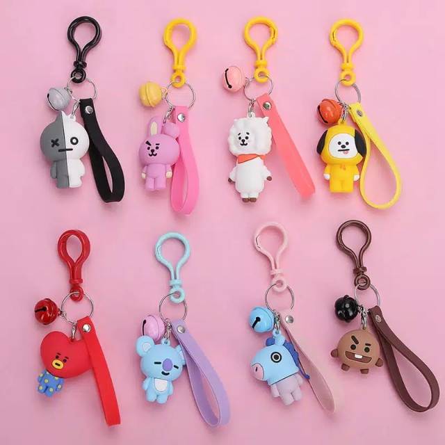 [Ready] BTS BT21 Bag / Key Chain Figure Shopee Indonesia