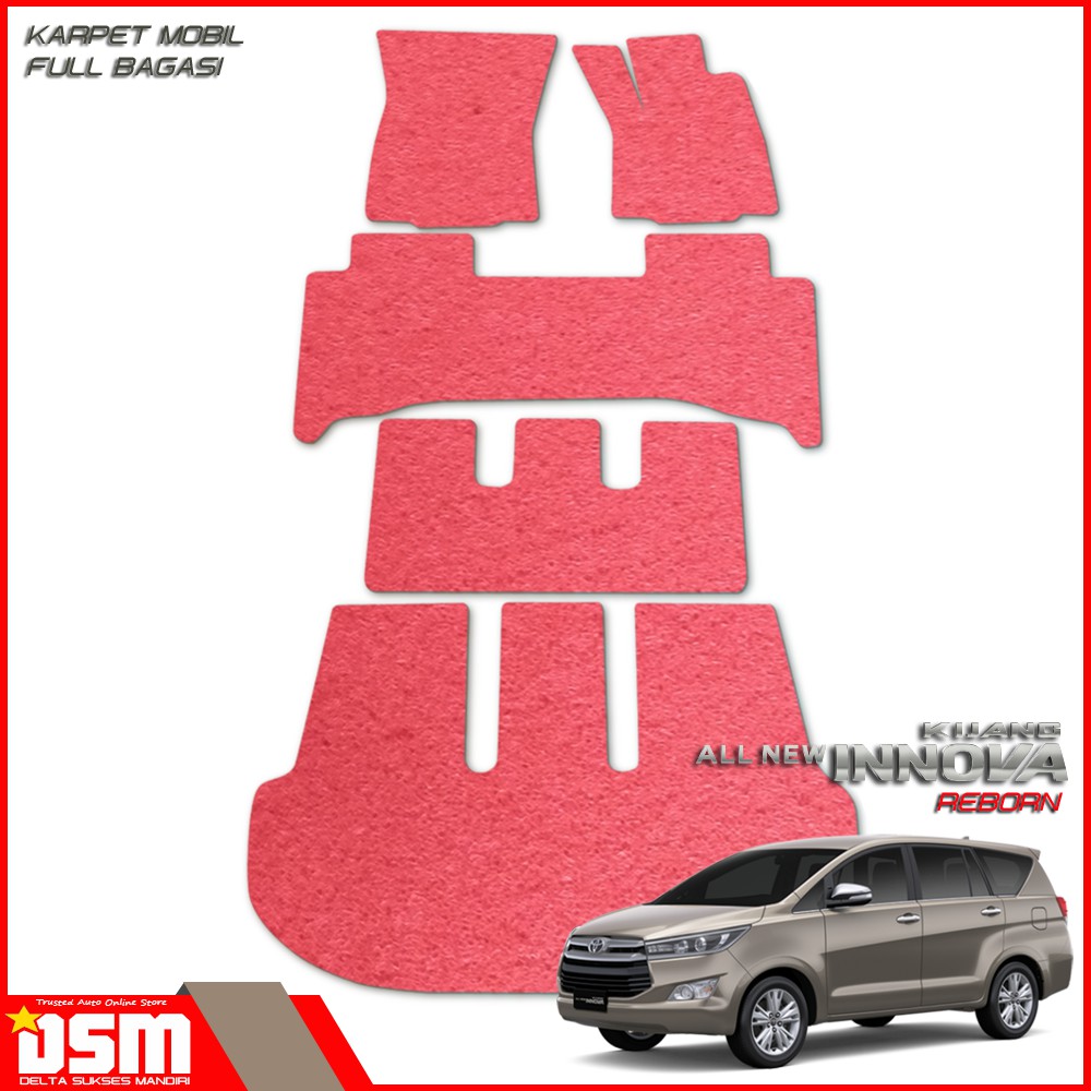 Karpet Mobil All New Kijang Innova Reborn - Full Bagasi / Karpet Mie Innova Reborn / DSM