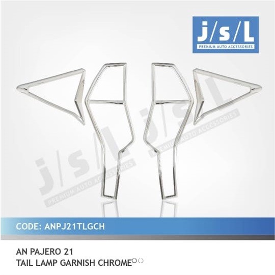 Tail Lamp Garnish All New Pajero 2021 Garnis Belakang Chrome