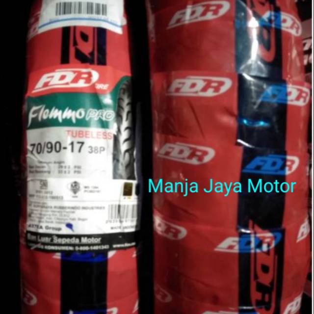 Ban tubeless depan FDR flemino/pro 70/90-17 free pentil for bebek honda/Yamaha/suzuki