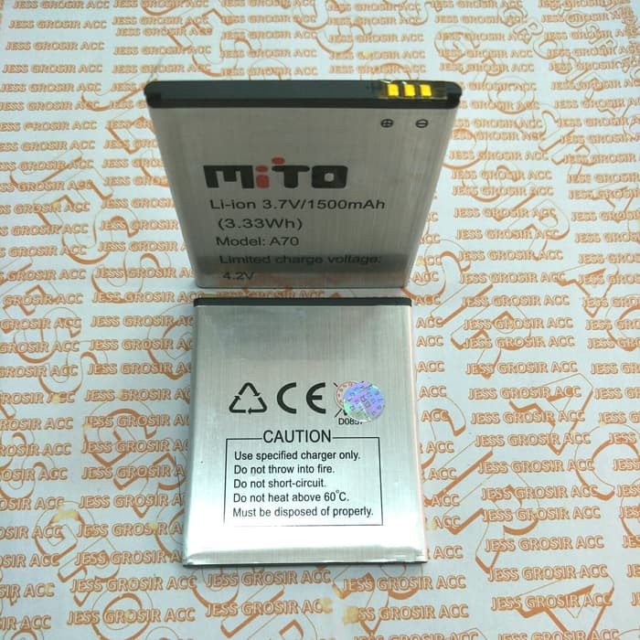 Baterai Battery Batre ORIGINAL MITO BA-00050 BA00050 / A70