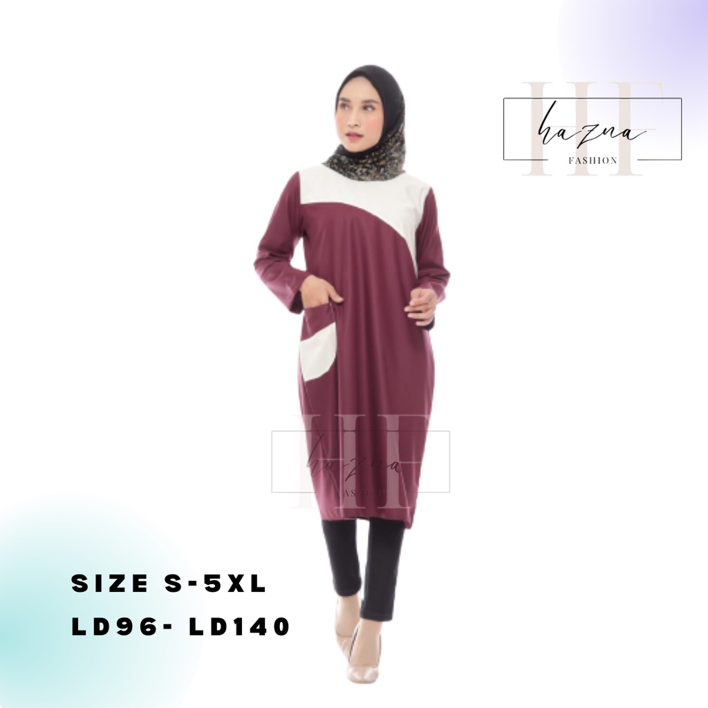 Long Tunik Katun Toyobo Terbaru - Tunik Jumbo Tunik Panjang Terlaris