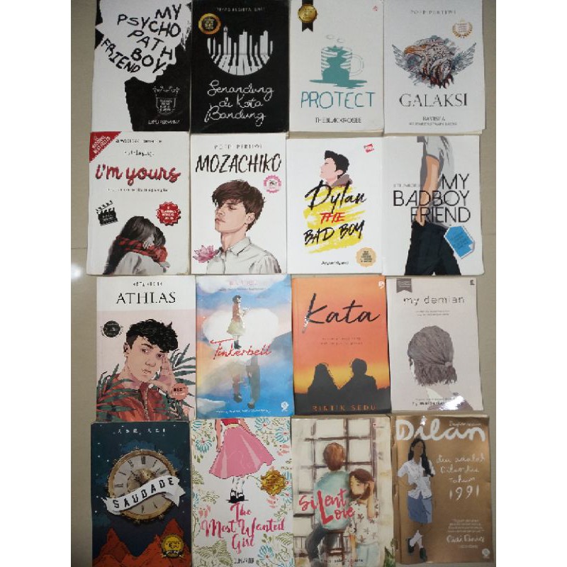 Novel Wattpad 100% Orginal (galaksi, saudade, athlas, protect, mozachiko, Kata) PRELOVED