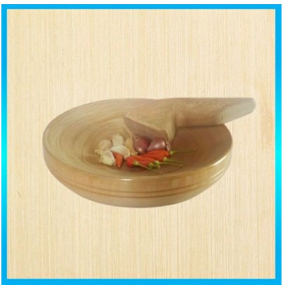 Cobek dan Ulekan/Cobek Kayu 23 CM Asli Tasikmalaya/Ulekan/Cobekan/Coet/Cowet