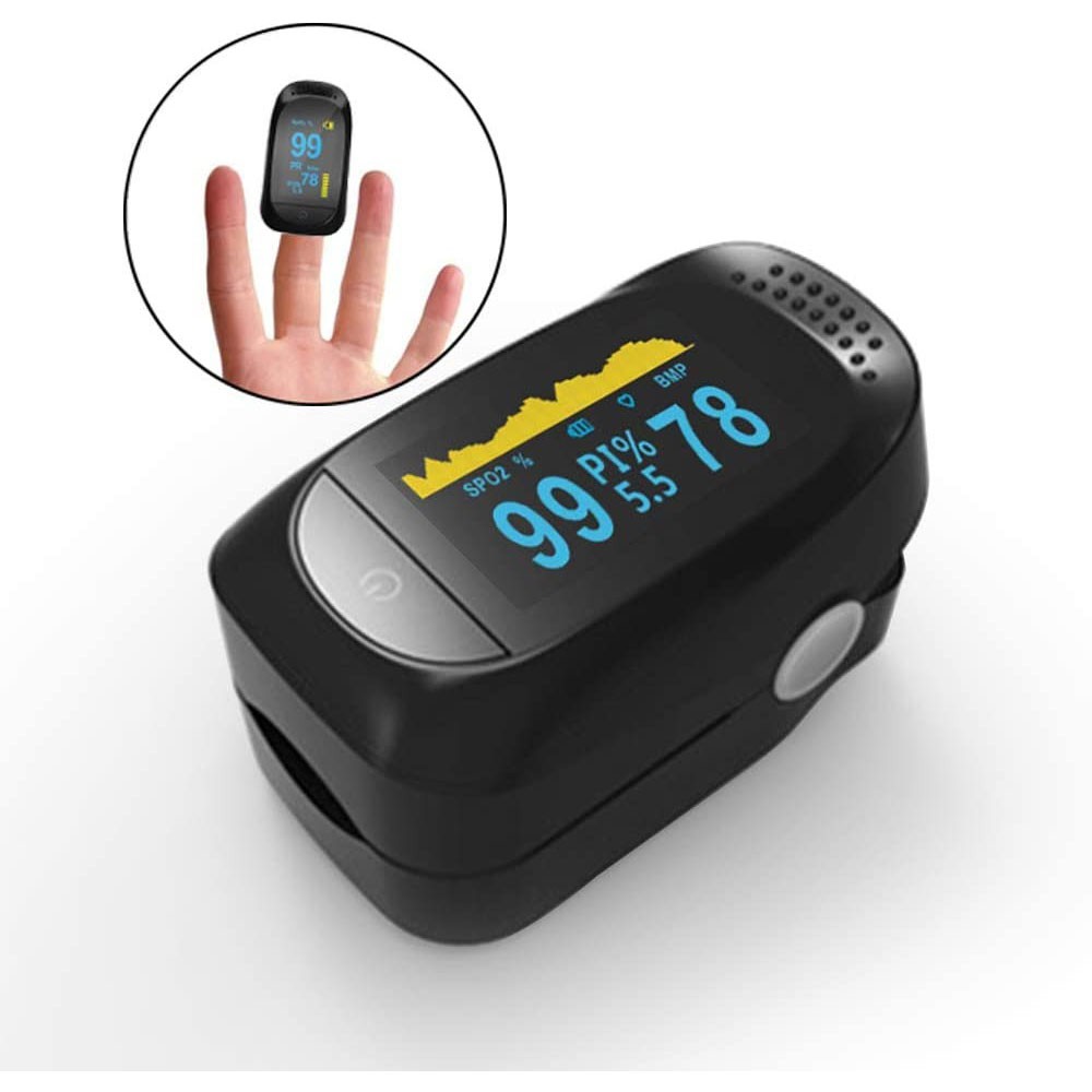 BAYAR DI TEMPAT Alat Pengukur Detak Jantung Fingertip Pulse Oximeter