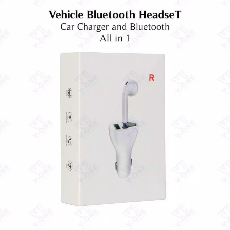 Laristerus79 ⭐⭐⭐⭐⭐ CAR CHARGER EARPHONE 2IN1 vehicle headseat bluetooth wireless mobil