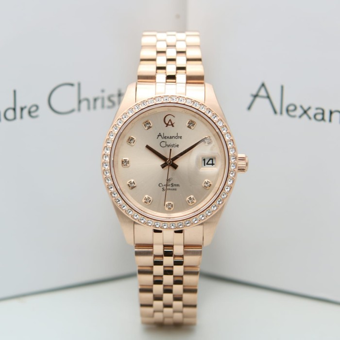 [ ORIGINAL ] Jam Tangan Pria / Cowok Alexandre Christie 5012 AC 5012 - KOMBI WHITE ori