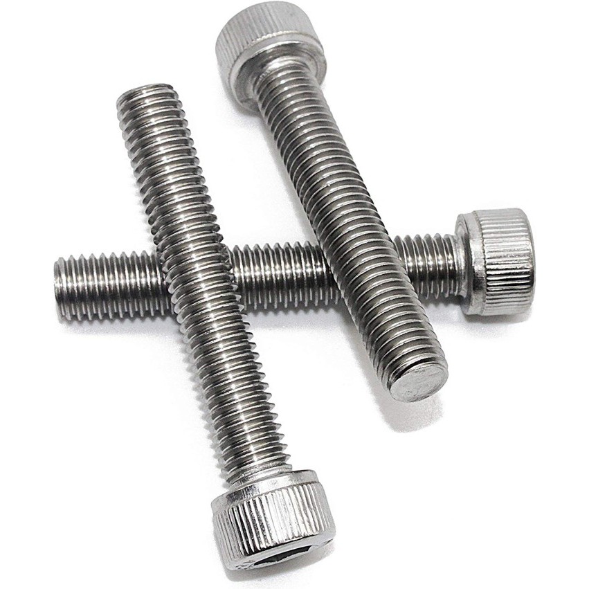 4pcs Baut L Screw M6 M6x30 stainless 304 Diameter 6mm panjang ulir 30mm 3cm