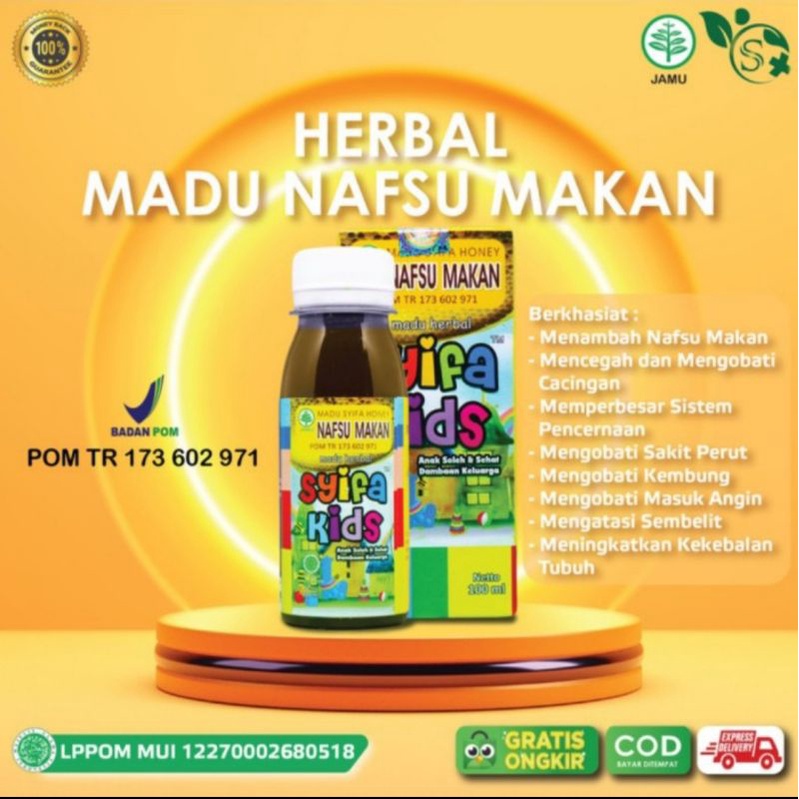 

Madu Nafsu Makan Syifa Kids 100 ml