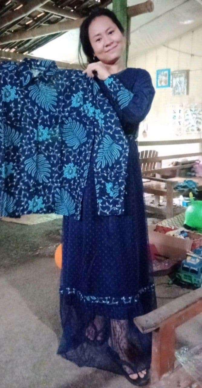 Couple Gamis Batik Sarimbit Ramadhan Lebaran Wanita Termurah Modern Best Seller