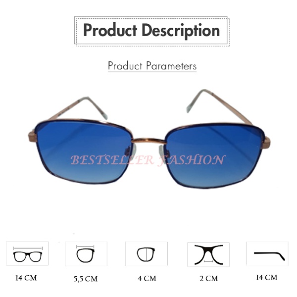 Bayar di Tempat Kacamata Fashion Besi Frame Kacamata Pria Anti UV Korean Style Frame Kacamata Wanita Square Eyeglasses NOCASE