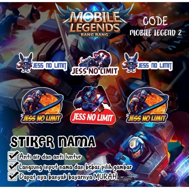 

Stiker nama
