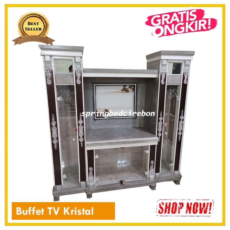 Buffet Tv Kristal Rak Tv Kristal Termurah Terlaris Cirebon Indramayu Kuningan Tegal Pekalongan