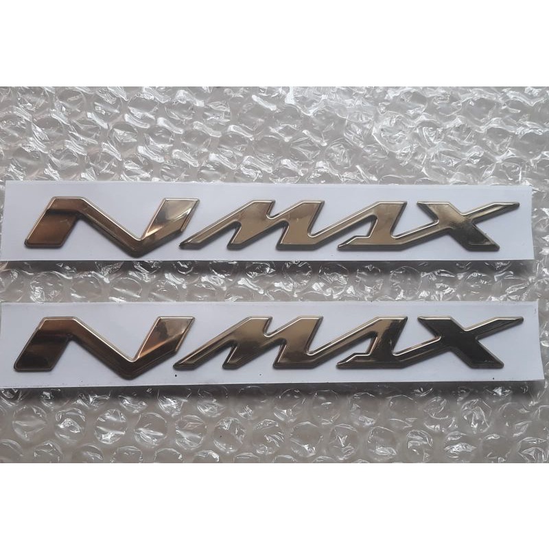 Logo emblem Yamaha Nmax Warna Gold ori