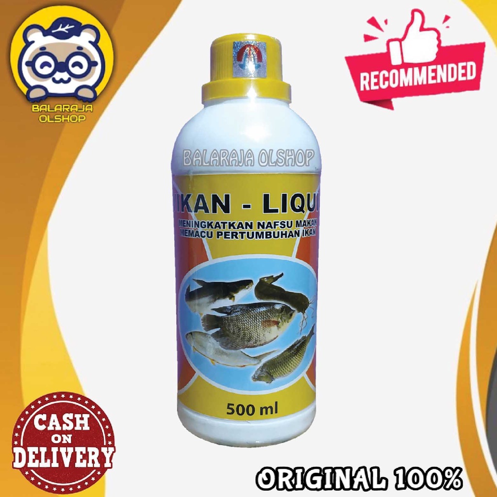 VITAMIN PENGGEMUK DAN PENAMBAH NAFSU MAKAN IKAN GURAME LELE MUJAIR NILA EMAS PATIN BAWAL DAN SEMUA JENIS IKAN AIR TAWAR - VIKAN LIQUID 500ML