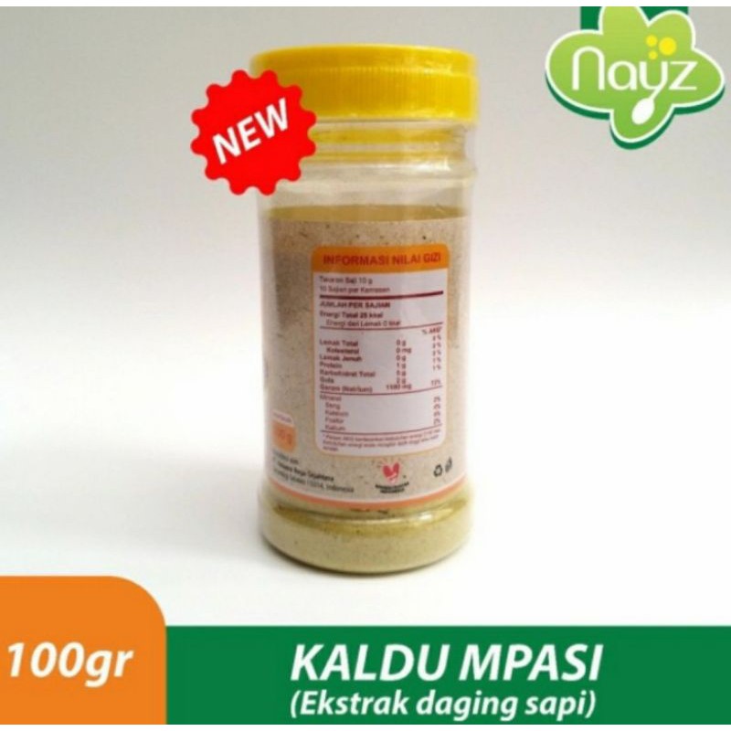 NAYZ Kaldu Organik Sehat Rasa Daging Sapi Non MSG 100gr