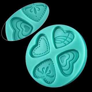 Cetakan Fondant Bentuk Hati 3D Bahan Silikon untuk Cetakan Fondant Bentuk Hati 3D Bahan Silikon untuk