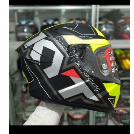 HELM FULL FACE KYT TT COURSE ELECTRON YELLOW TTC ELEKTRON YELLOW