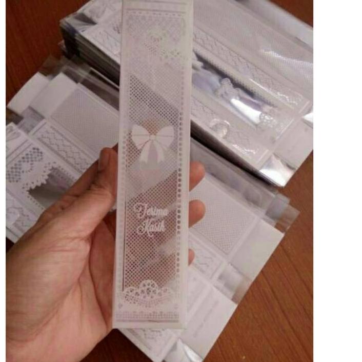 ♦ 50 Pcs MIKA UNTUK KEMAS SENDOK GARPU SUMPIT / SISIR SALON / SENDOK MELAMIN SOUVENIR PERNIKAHAN MUR