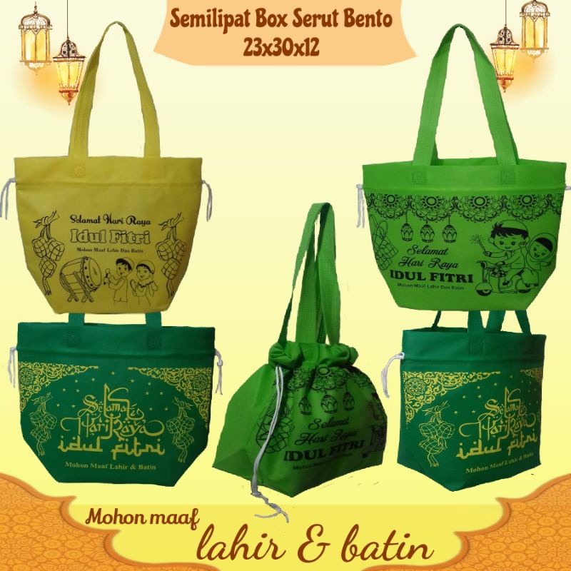 

Harga promo abisin stok tas Lebaran Box Serut 23x30x12