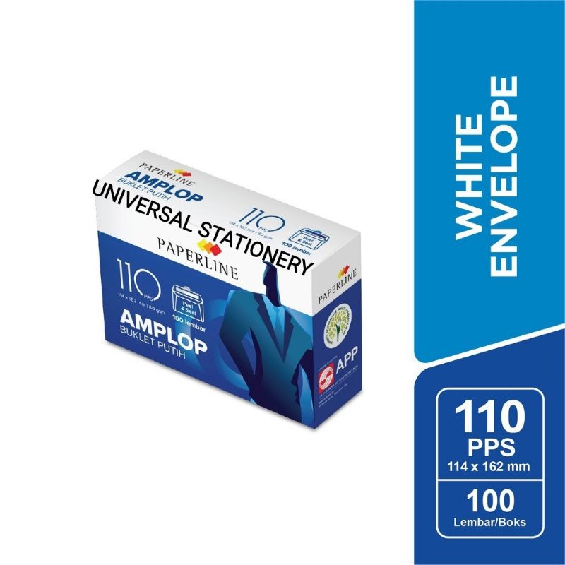 

Amplop Paperline 110 Putih Polos - Amplop Putih - Envelope Paperline