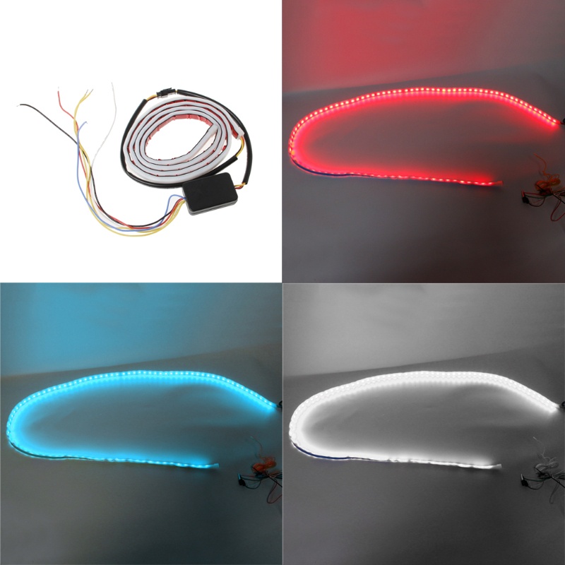 Zzz 12V 120cm 12V LED Flexible Waterproof Lampu Strip LED Untuk Interior Mobil Eksterior DRL Day Running Light