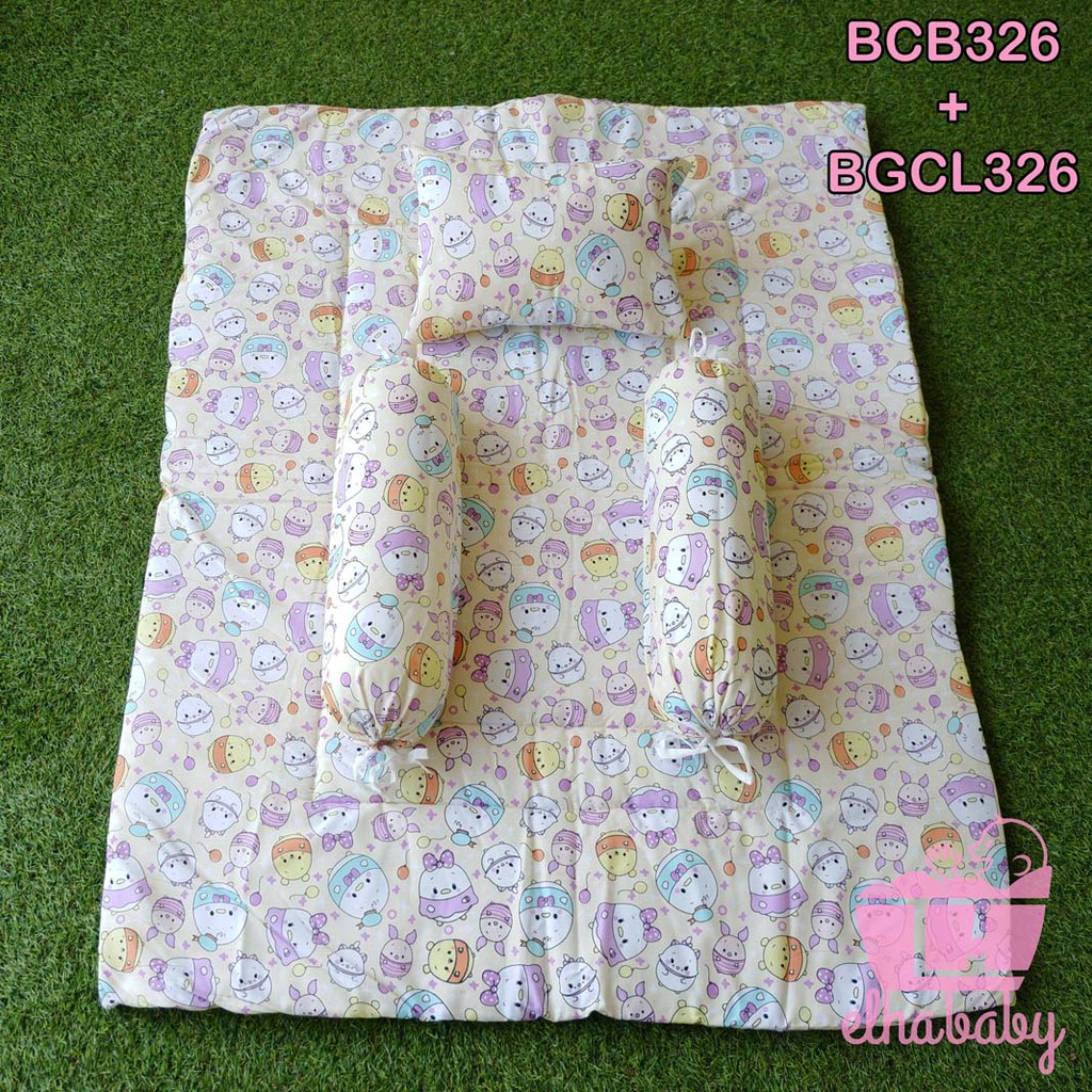 Elhababy bed cover bedcover bayi set motif murah selimut premium matras kasur  bayi karakter-326