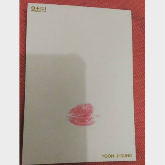 Official IPU MD Wanna One Lip Card Yoon Jisung